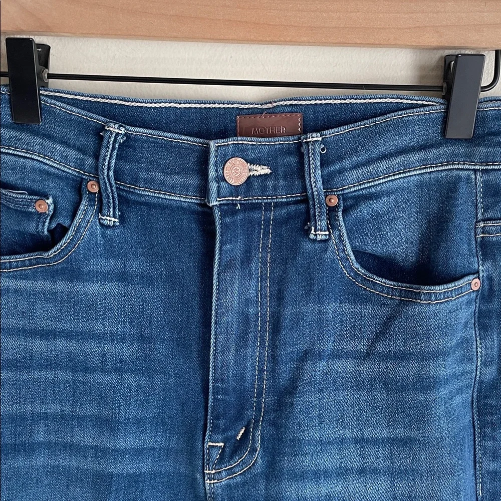 Mother The Swooner Ankle Fray Jeans in Taxi